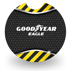 Image of Goodyear Eagle Rubber Car Coasters